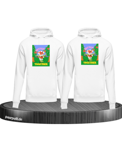 Better Together - Hoodie für Beste Freunde weiß Better Together - Hoodie für Beste Freunde weiß