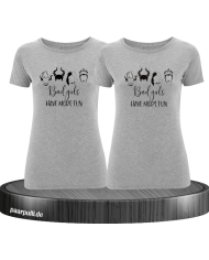 Bad Girls T-Shirt Set grau