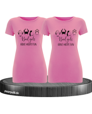 Bad Girls T-Shirt Set rosa