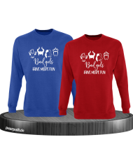 Bad Girls Sweatshirt blau rot