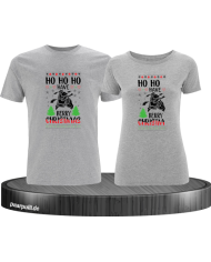 Berry Christmas Pärchen T-Shirt grau