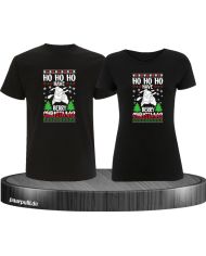 Berry Christmas Pärchen T-Shirt schwarz