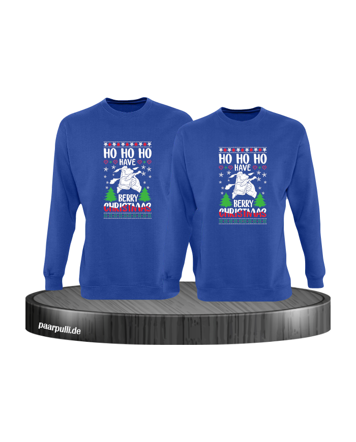 Berry Christmas Sweatshirt blau