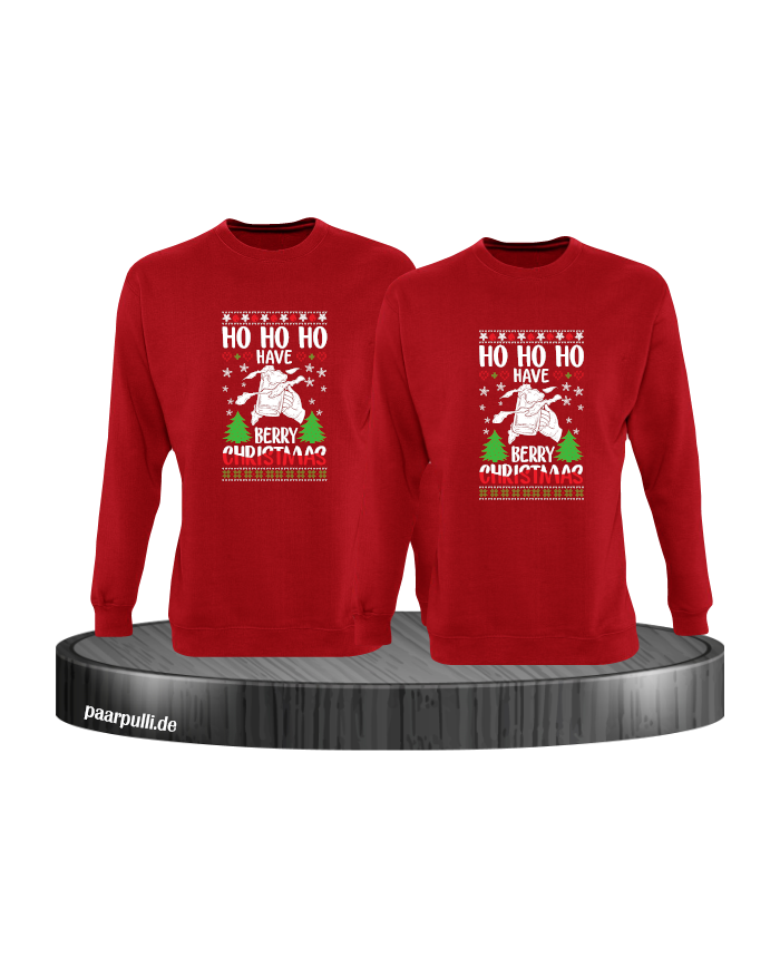 Berry Christmas Sweatshirt rot