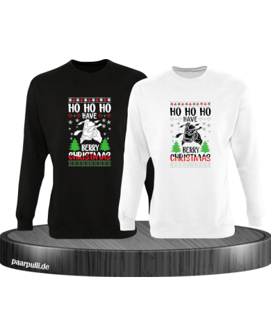 Berry Christmas Sweatshirt schwarz weiß Berry Christmas Sweatshirt schwarz weiß