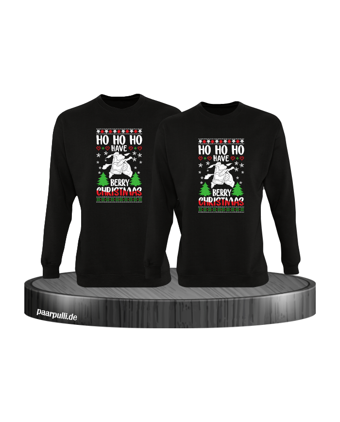 Berry Christmas Sweatshirt schwarz