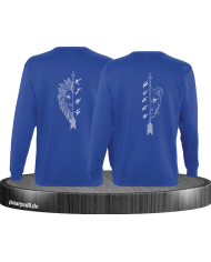 Lion King und Lion Queen Sweatshirt blau