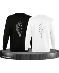 Lion King und Lion Queen Sweatshirt schwarz weiß