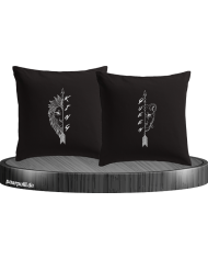 Lion King und Lon Queen Kissenbezüg Set