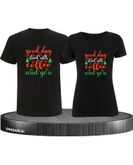 All I Need is Coffee And You Pärchen T-Shirt schwarz