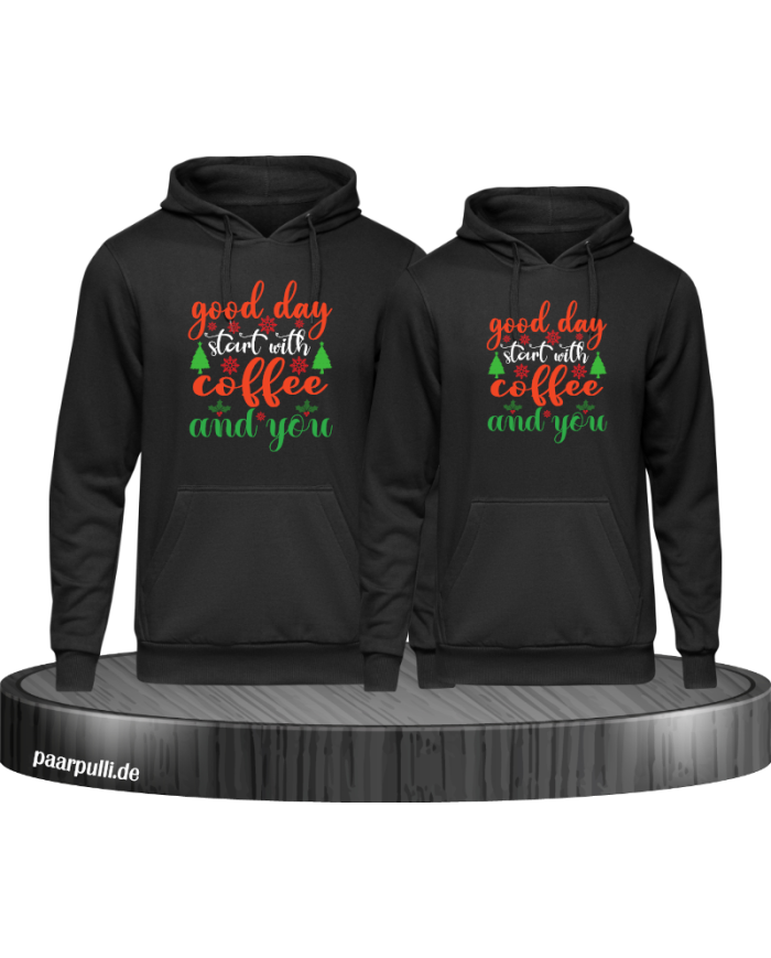 All I Need Is Coffee And You Hoodie schwarz