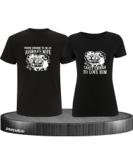 Tough and Crazy Pärchen T-Shirt schwarz