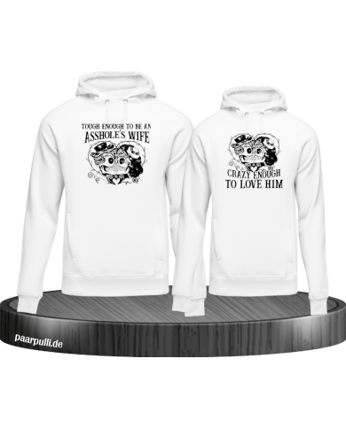 Tough and Crazy Hoodie weiß Tough and Crazy Hoodie weiß