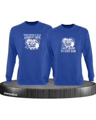Tough and Crazy Sweatshirt blau