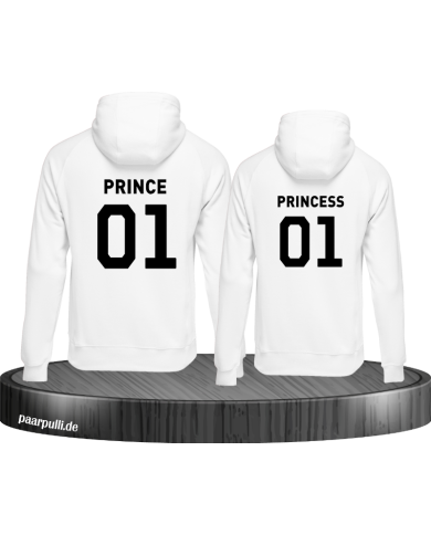 Prince Princess Partnerlook weiß Prince Princess Partnerlook weiß