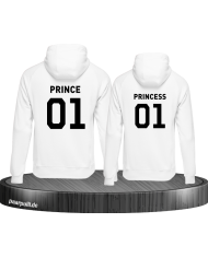Prince Princess Partnerlook weiß