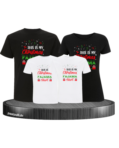 Weihnachts Shirts für die Familie schwarz weiß Weihnachts Shirts für die Familie schwarz weiß