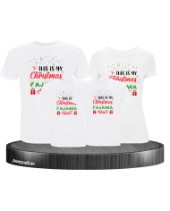 Weihnachts Shirts für die Familie weiß