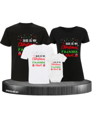 This Is My Christmas Pajama T-Shirts mit  Babybody