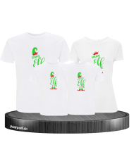 Elf Family Weihnachtsshirt weiß
