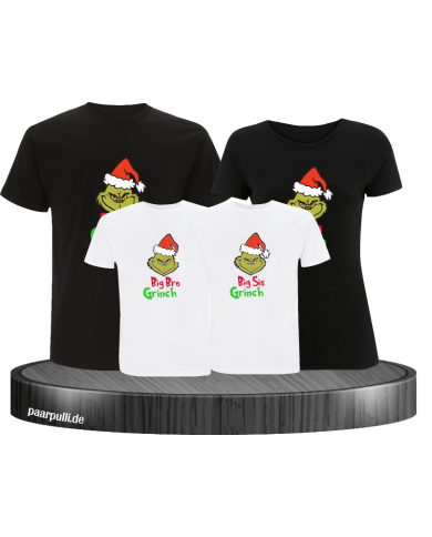 Grinch Weihnachtsshirt schwarz und weiß Grinch Weihnachtsshirt schwarz und weiß