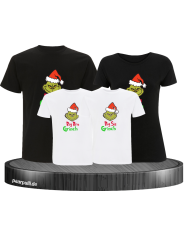 Grinch Weihnachtsshirt schwarz und weiß