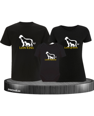 Lion Family mit Body schwarz Lion Family mit Body schwarz