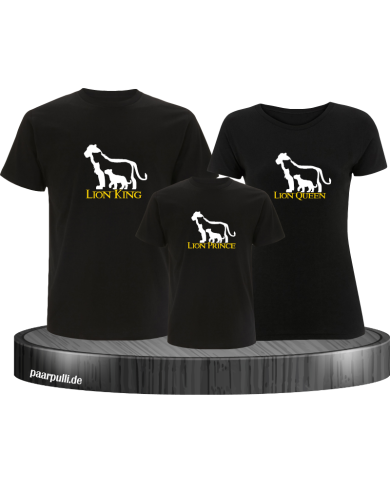 Lion Family mit Shirt schwarz Lion Family mit Shirt schwarz