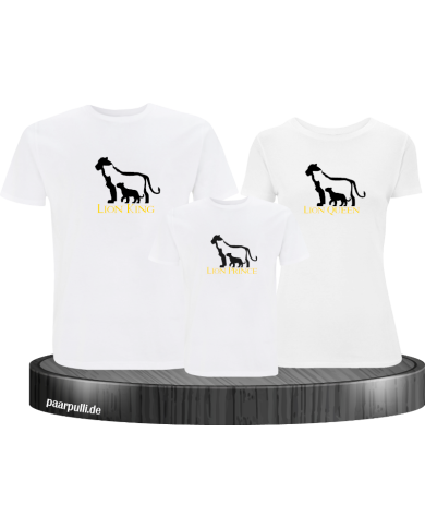 Lion Family mit Shirt weiß Lion Family mit Shirt weiß