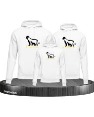 Lion Family mit Hoodie weiß