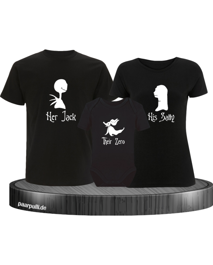 Jack Family Halloween Shirt mit Body schwarz