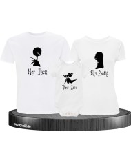 Jack Family Halloween Shirt mit Body weiß
