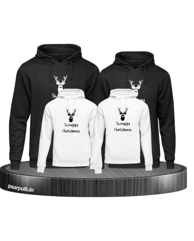 Swaggy Christmas 4er Hoodies in schwarz weiß Swaggy Christmas 4er Hoodies in schwarz weiß