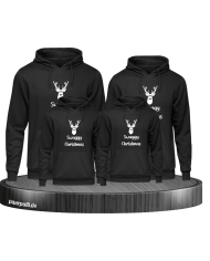 Swaggy Christmas 4er Hoodies in schwarz
