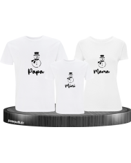 Schneemann T-Shirt Set weiß