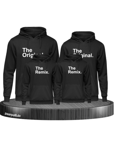 The Original and the Remix auf Hoodies schwarz The Original and the Remix auf Hoodies schwarz