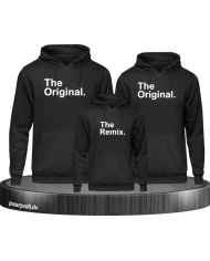 The Original und The Remix Familien Hoodies in schwarz
