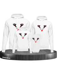 Rentier Weihnachts-Set für Familien mit Baby Body