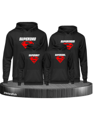 Hoodies bedruckt mit Super schwarz