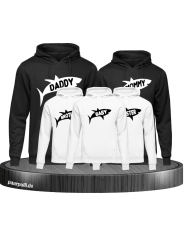 Hai Familienlook 5er Hoodie-Set