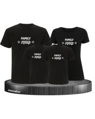 Family Squad T-Shirts für die Familie in schwarz