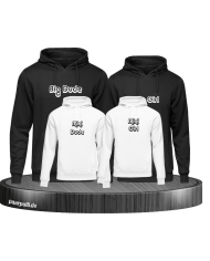 Big Dude Mini Dude Big Girl Mini Girl Hoodies als Familienlook