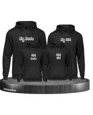 Big Dude Mini Dude Big Girl Mini Girl Hoodies als Familienlook