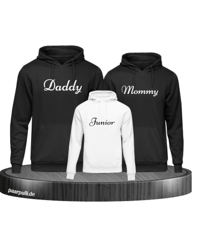 Mommy Daddy Junior Familienlook Hoodie Set Mommy Daddy Junior Familienlook Hoodie Set