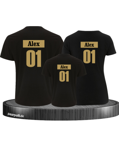 Familienlook Set für Mama Papa und Kind