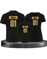 Familienlook Set für Mama Papa und Kind