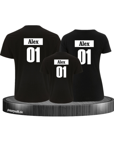 Familienlook Set für Mama Papa und Kind