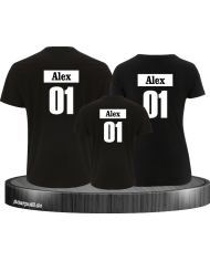 Familienlook Set für Mama Papa und Kind