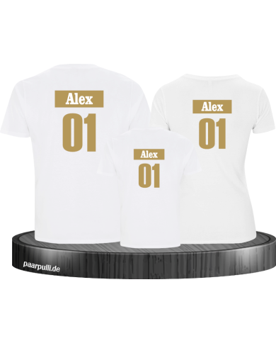 Familienlook Set für Mama Papa und Kind