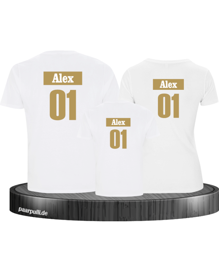 Familienlook Set für Mama Papa und Kind